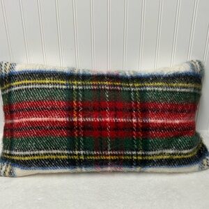 Pottery Barn Stewart Plaid lumbar pillow